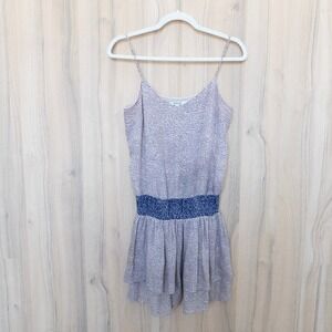 Derek Lam 10 Crosby Womens Silk Dress Size 4 Tiered Smocked Boho Summer Designer